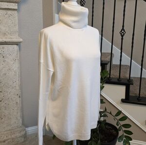 French Connection Classic Oversized White Cowl Neck Sweater